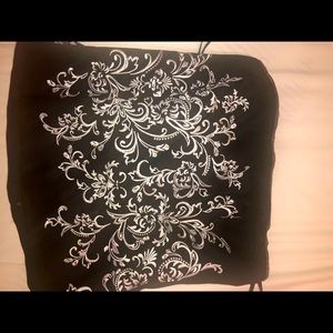 Bustier with intricate stitching